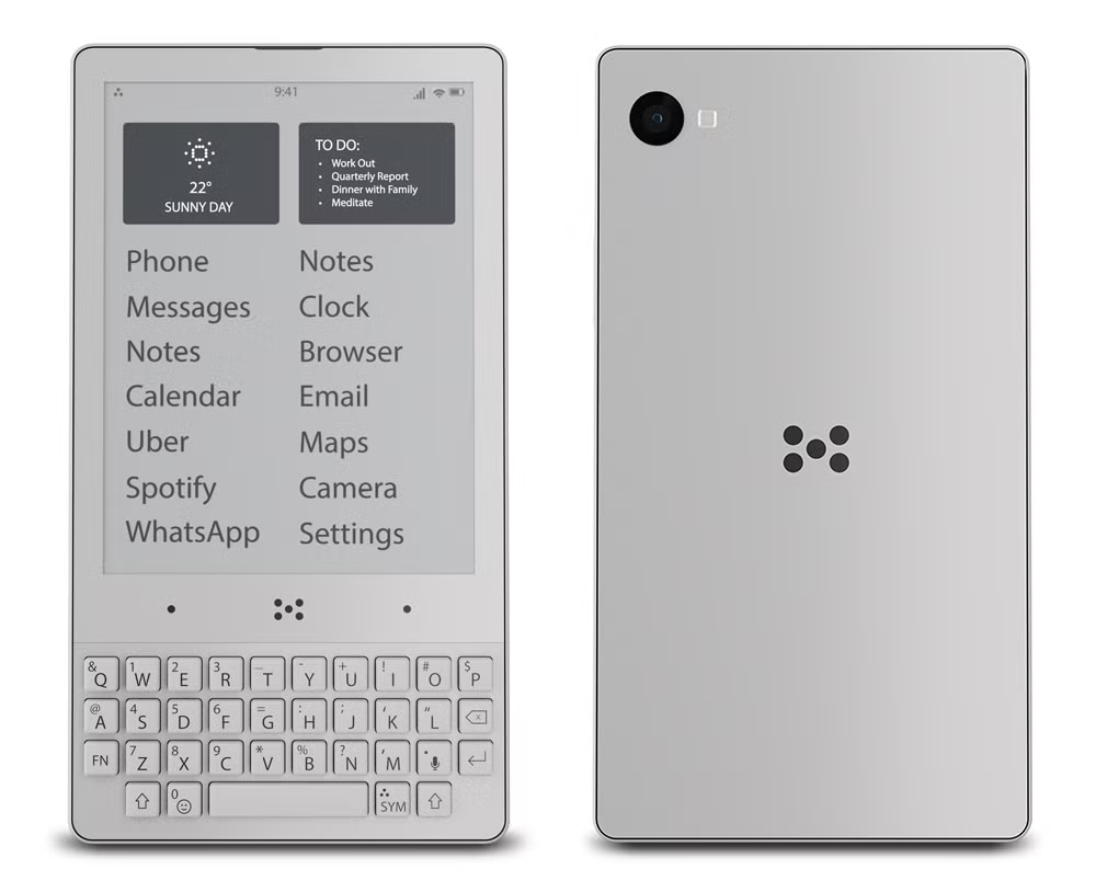 e-ink keyboard phone